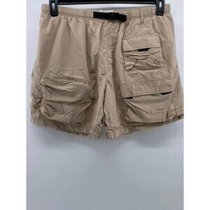 URBAN OUTFITTERS Men's Tan Mesh Lined Utility Shorts SZ XL